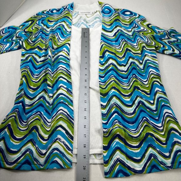 Breckenridge Women's Size Medium Blouse Long Sleeve Attached Shirt Preowned - Picture 12 of 13